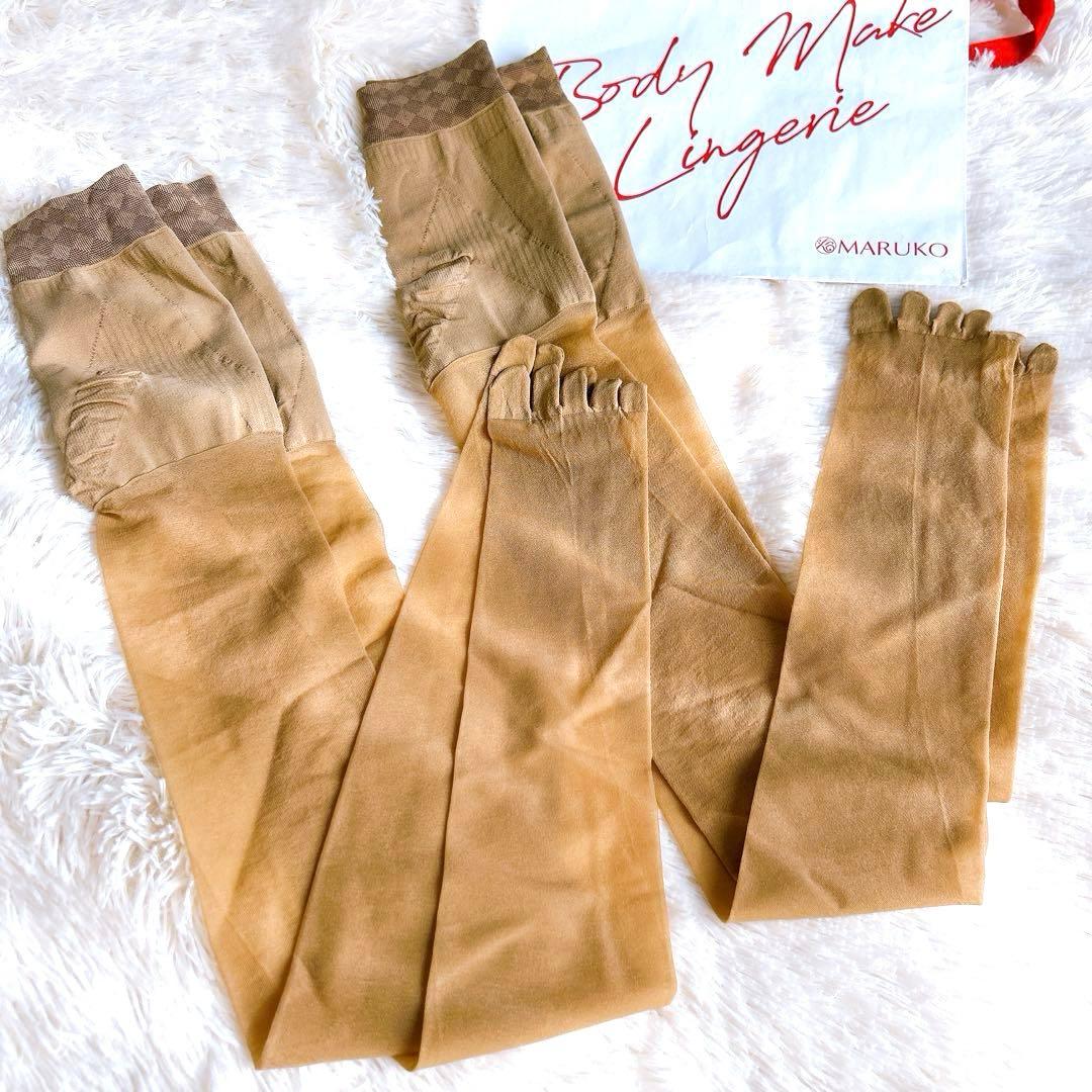 マルコ 補正下着 ストッキング MM 5本指 シアーベージュ 未使用 開封済み