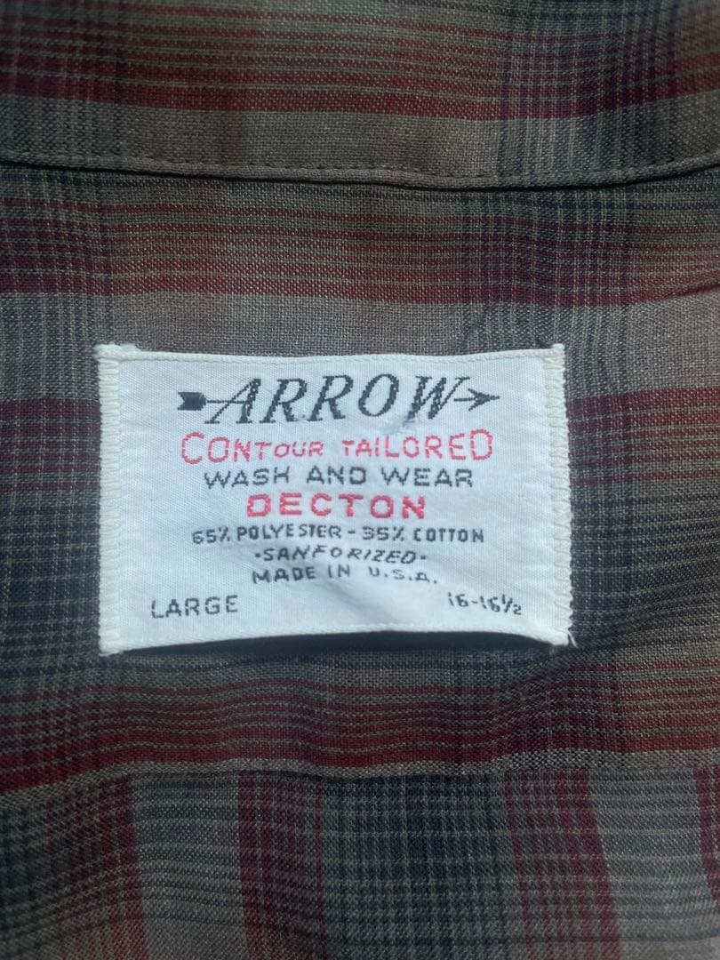 ARROW Ombre Check Shirt 60’s～ vintage