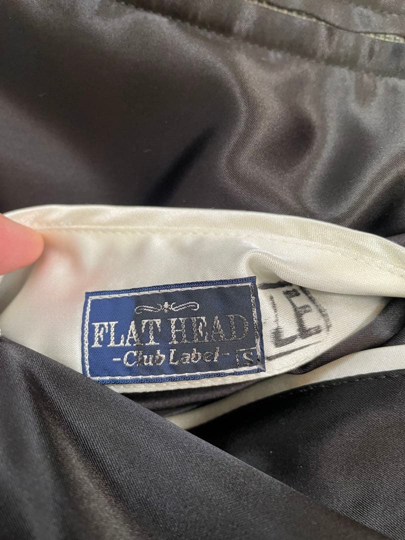 Flat Head スカジャン 虎刺繍 チェック柄　リバーシブル