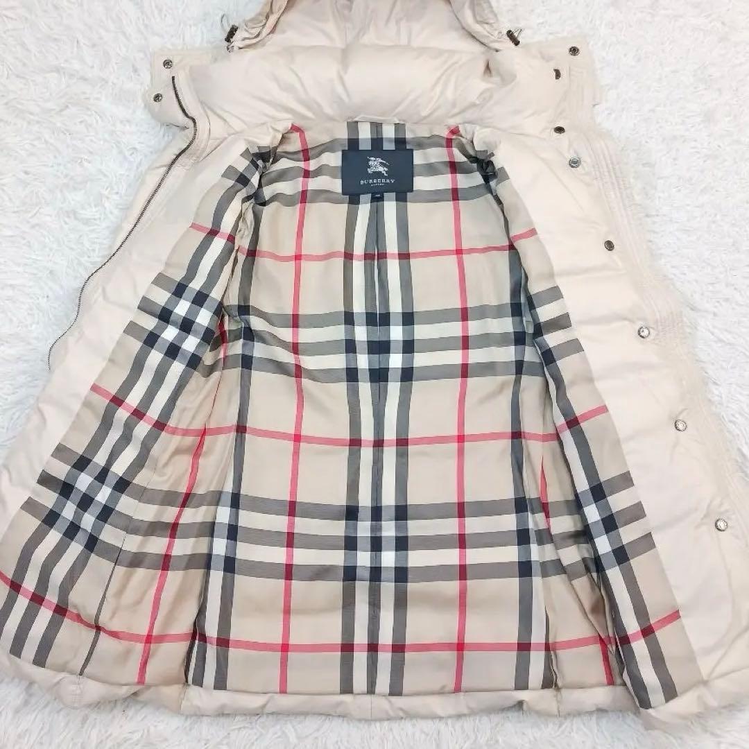 バーバリーロンドン ダウンコート ノバチェック ダウン95% 38
