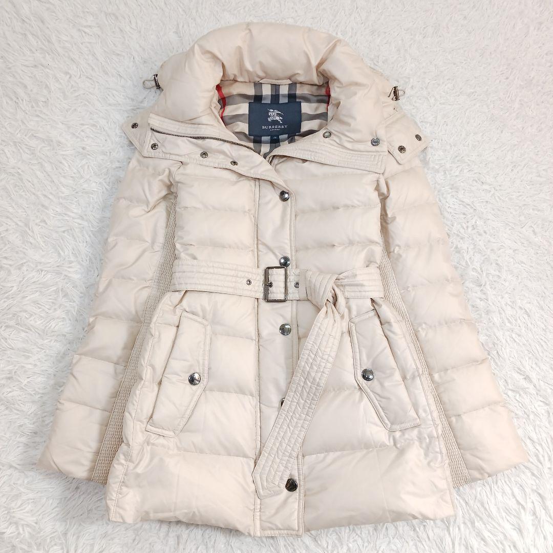 バーバリーロンドン ダウンコート ノバチェック ダウン95% 38