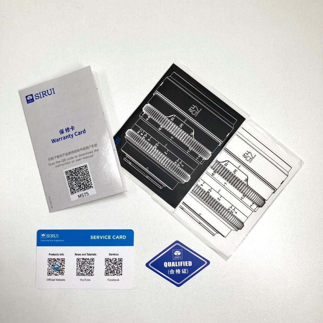 美品　SIRUI　シネレンズ　 75mm T1.2 S35　E Mount