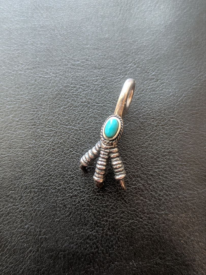 美品SAAD ネックレスターコイズ　フェザーイーグルクロー　saad サード