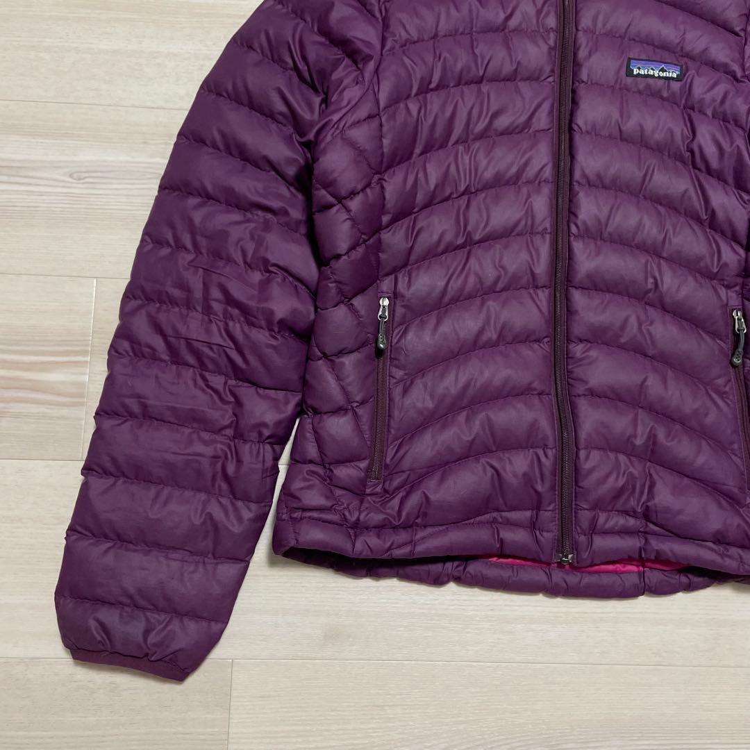 2011年製 patagonia ダウンセーターフーディ 84710 パープル
