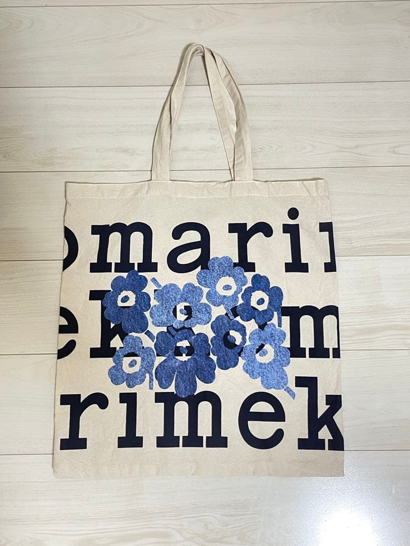 マリメッコ　トートバッグ　ノベルティ　マリデニム