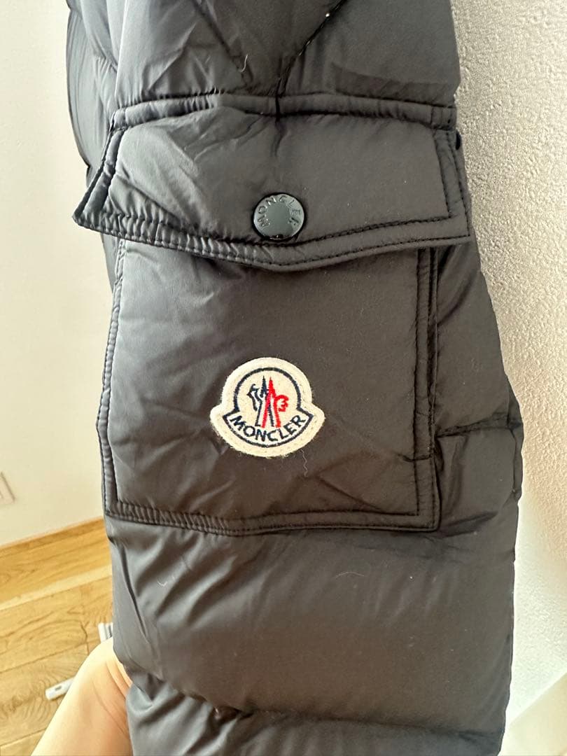 ロングブラックダウンジャケット　サイズ1