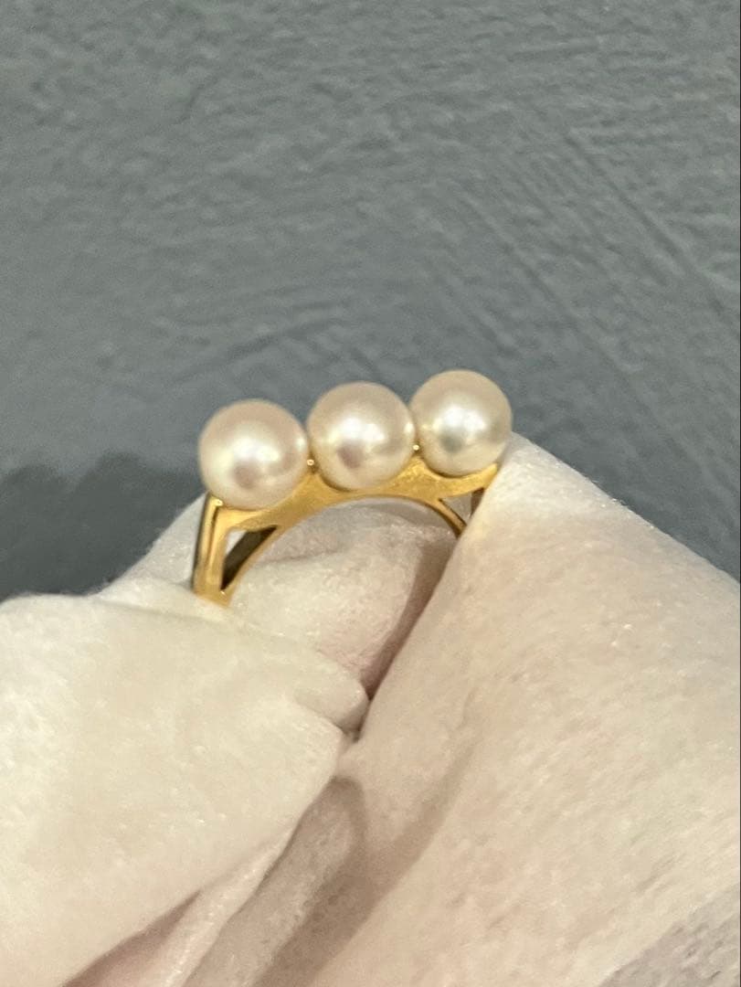 TASAKI バランス プラス リング 13号 K18 箱・保証書付 真珠6mm