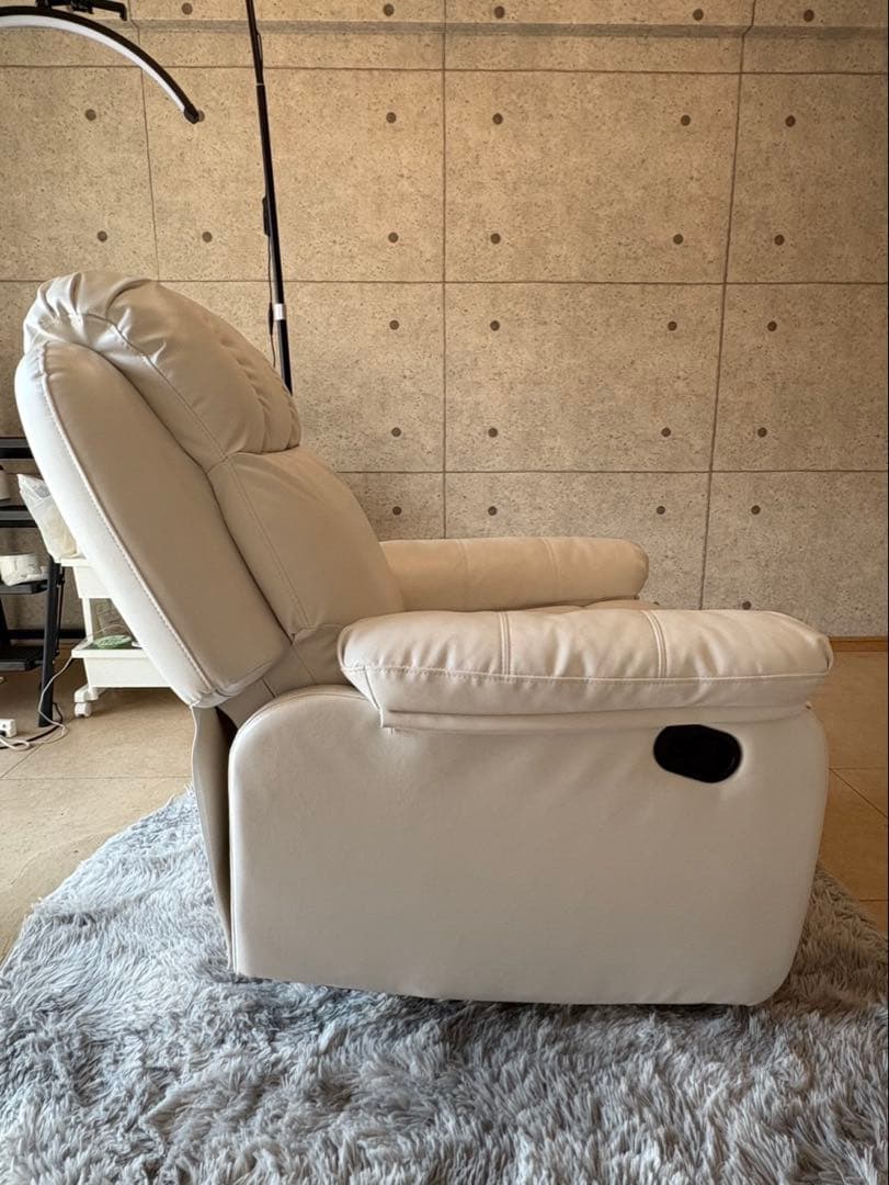 本日限定価格！手動ラウンジチェア／シフォンジュニアホワイト