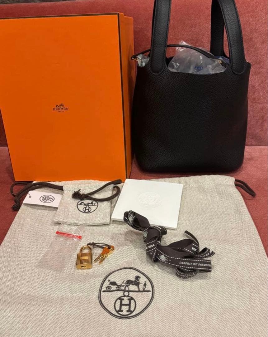 ⬛️ HERMES エルメス ピコタン ロック 18 PM ノワール×ゴールド金具