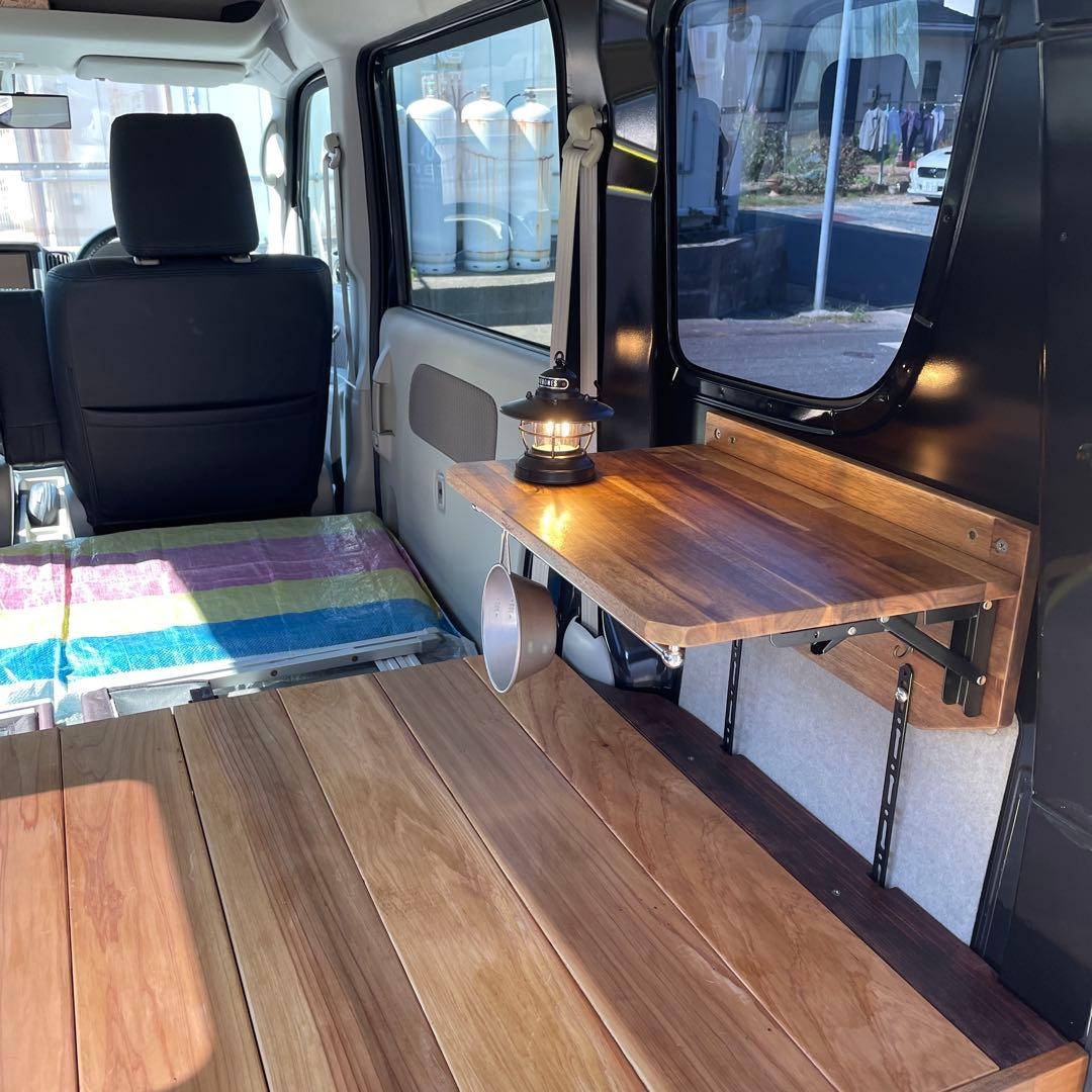 エブリイバン(DA17V)「手作り収納式サイドテーブル」 No.2