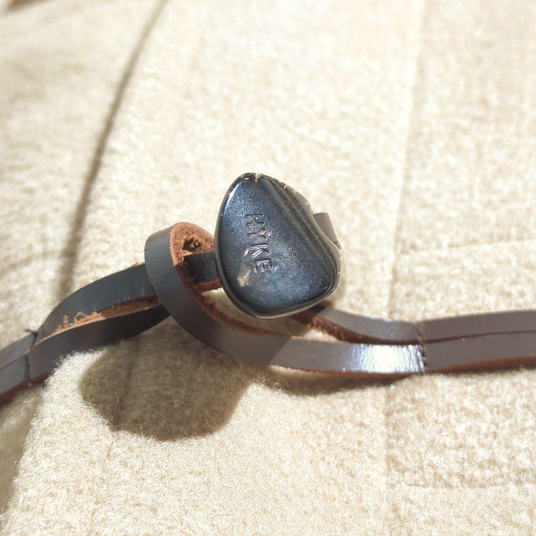 HYKE ダッフルコート ロゴ入りトグル ロングコート グレージュ