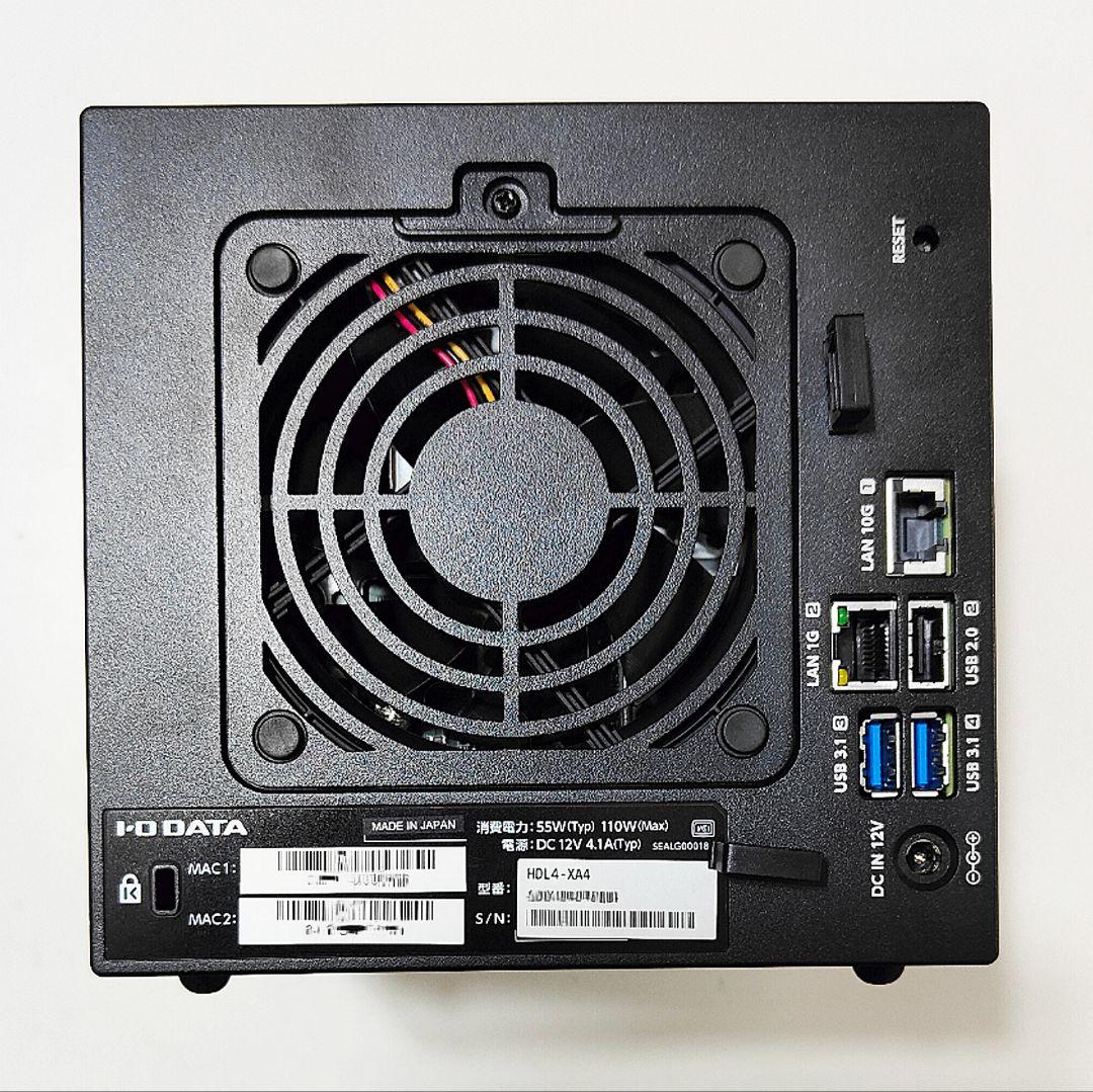 値下げ NAS IODATA HDL4-XA 10GbE HDD 4ベイ 4TB