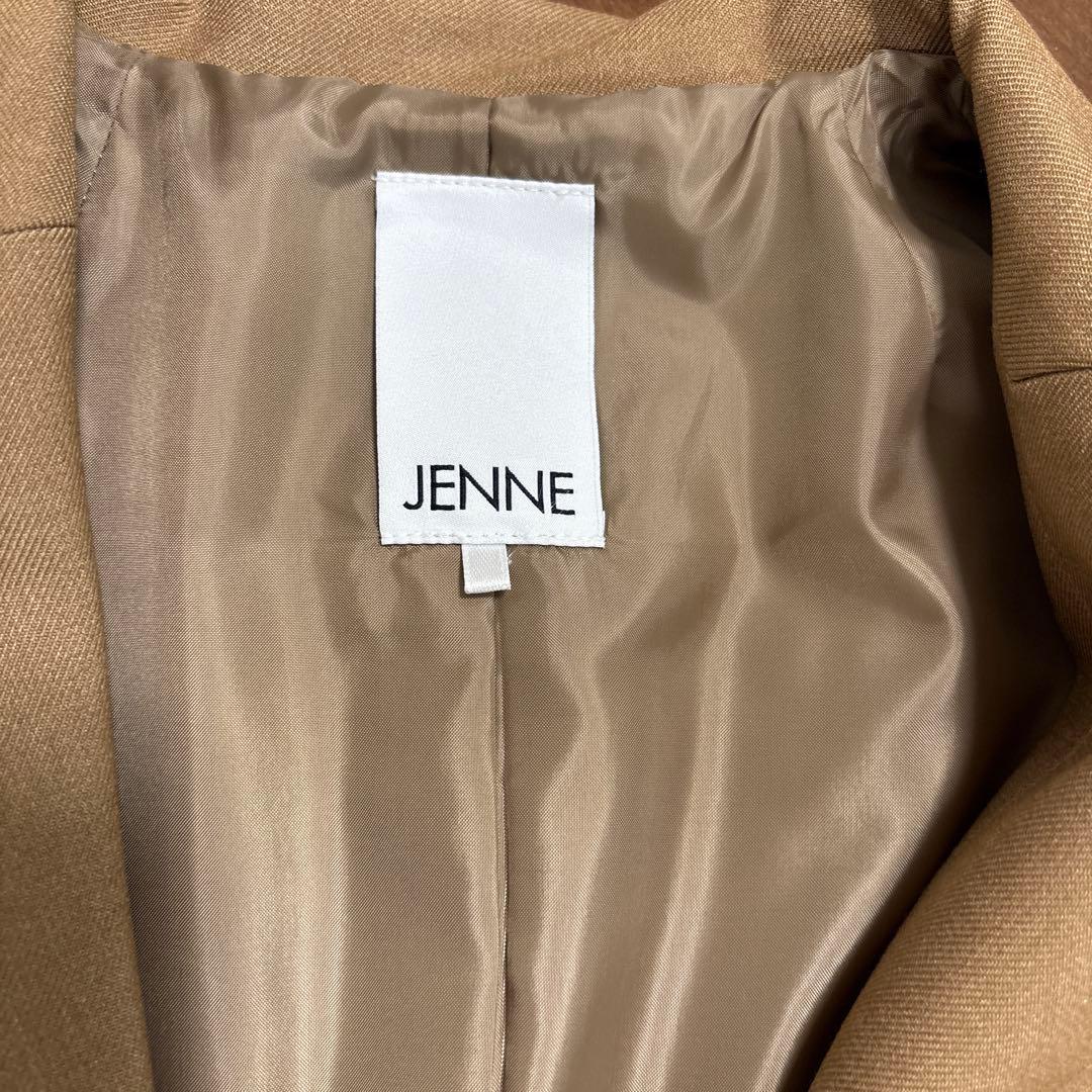 JENNE モダンロングジャケットL キャメル