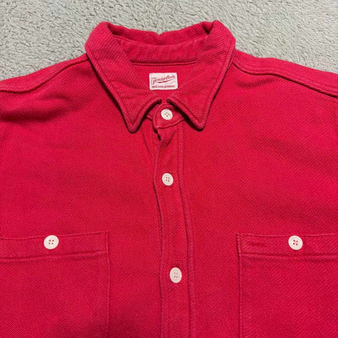 TENDERLOIN T-HEAVY FLANNEL SHT 長袖シャツ 赤