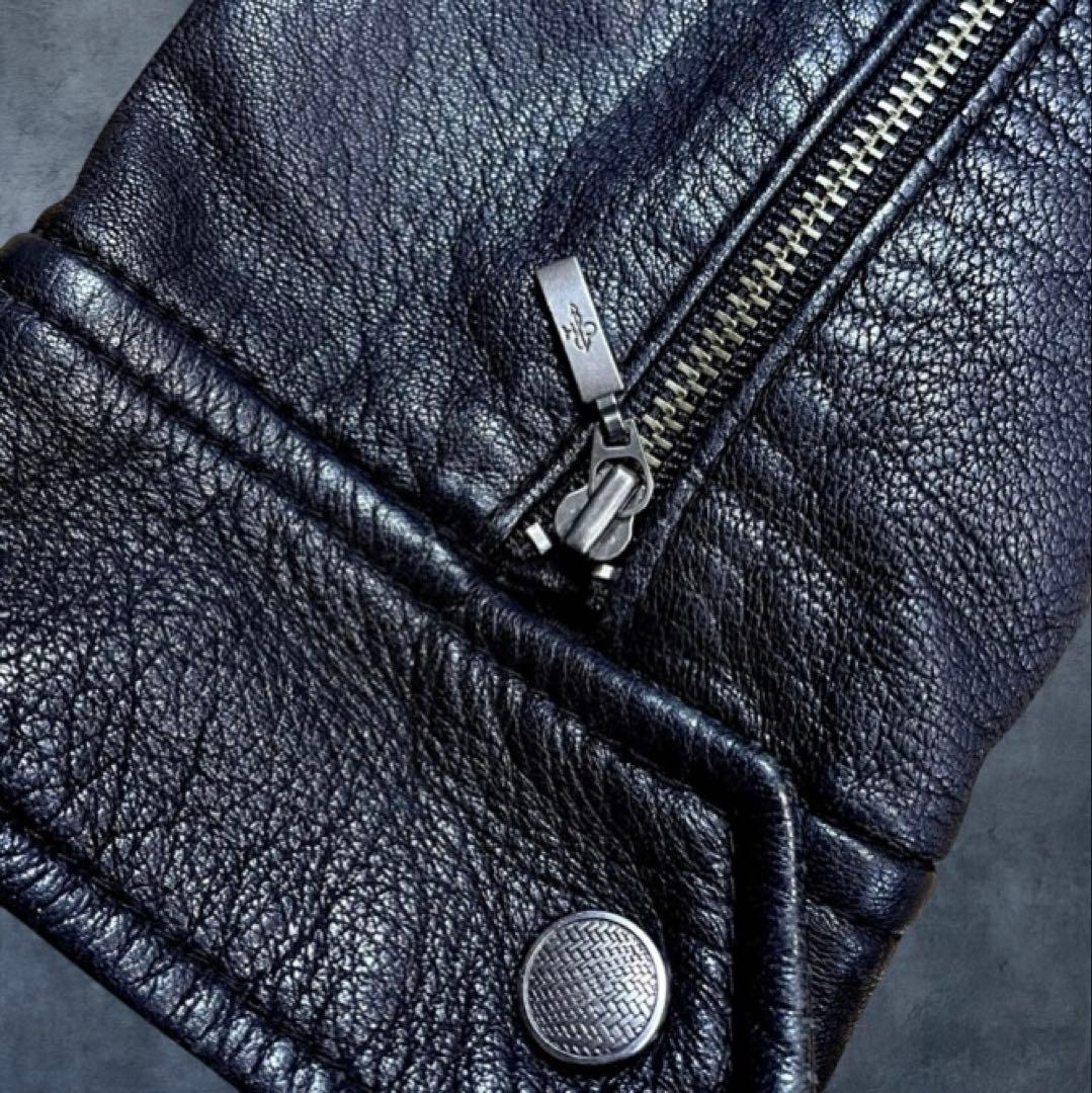 COLE HAAN ラムレザー ボンバージャケット 本革 フライト S