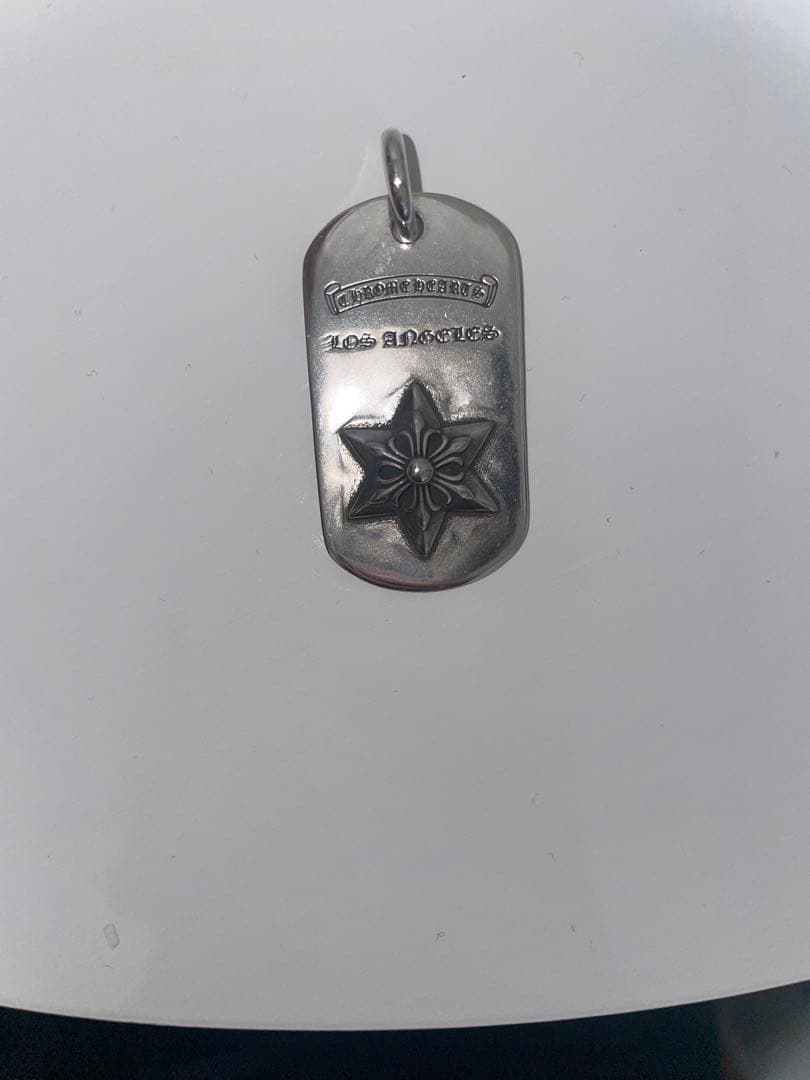 s*o様 【値下】クロムハーツ ドッグタグ RAISED STAR LA限定 ペ