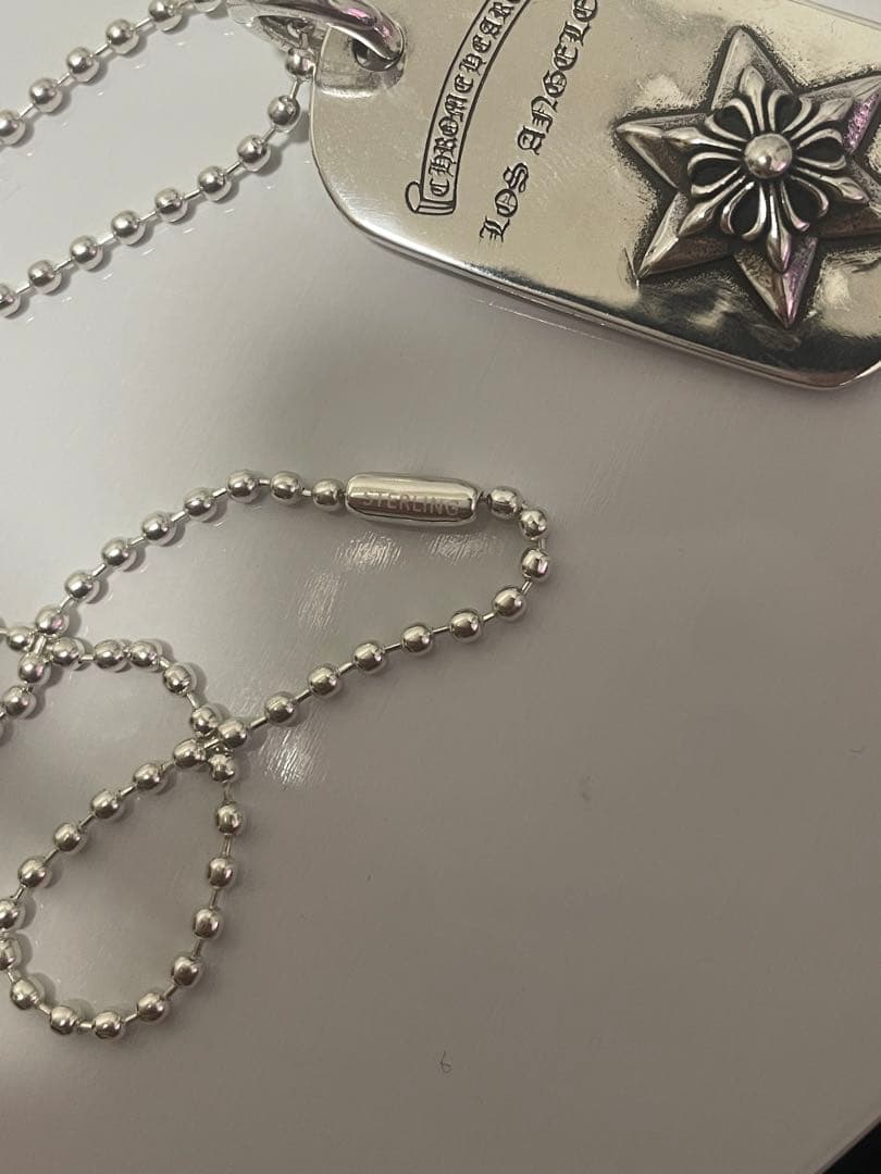 s*o様 【値下】クロムハーツ ドッグタグ RAISED STAR LA限定 ペ