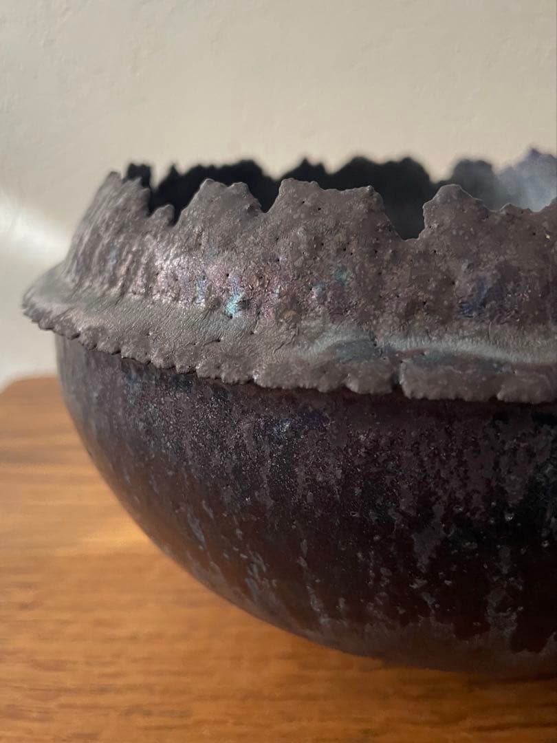 新品未使用 細川政己 陶器鉢 y鉢