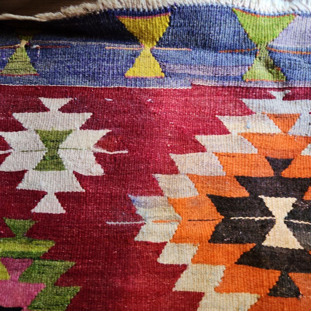 SALE♥️1950年代 トルコ手織り オールドキリム