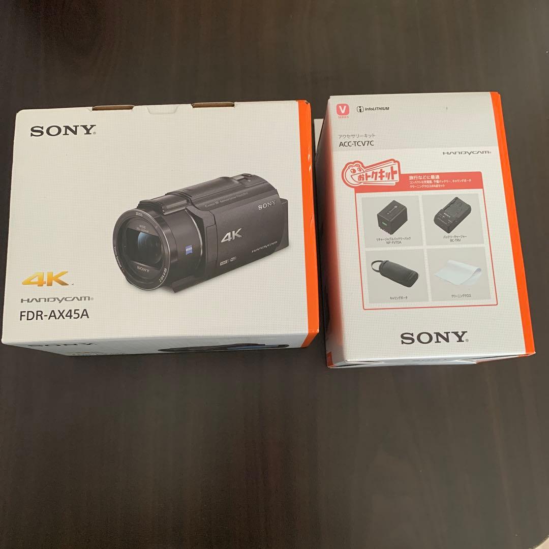 新品未使用 SONY ビデオカメラ FDR-AX45A アクセサリーキット付