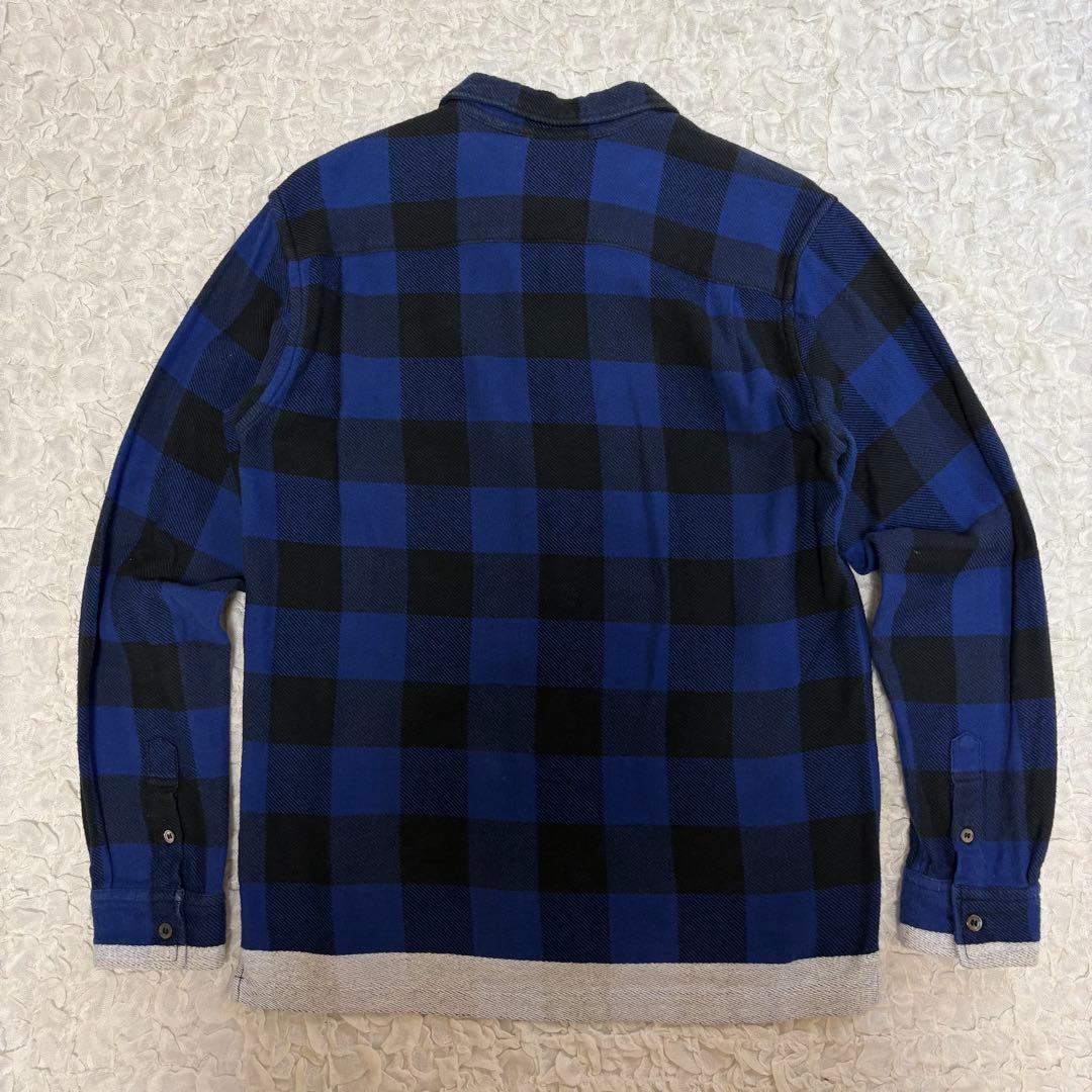 GOODENOUGH ブロックチェックネルシャツ ラインネル