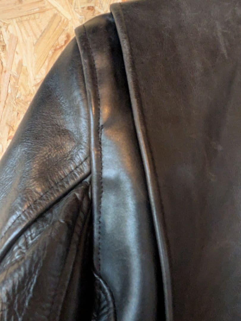 『インデアン』シングルライダースジャケット ブラック Sサイズ相当