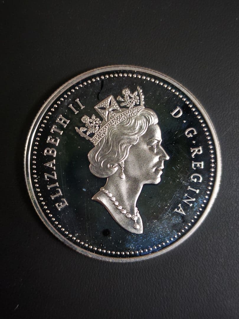 加 DOLLAR　225周年記念(1774〜1999) PF銀貨、説明書付