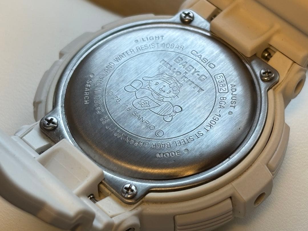 G-SHOCK/baby-G/限定/BGA-190KT/コラボ/キティ/時計/白