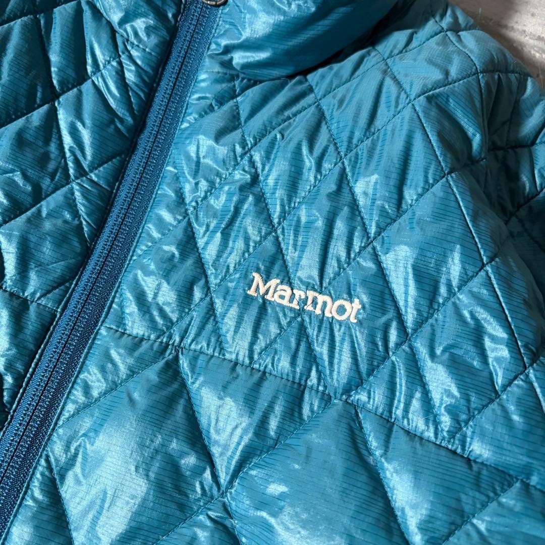 90-00s OLD Marmot ダイヤキルト パファージャケット ターコイズ