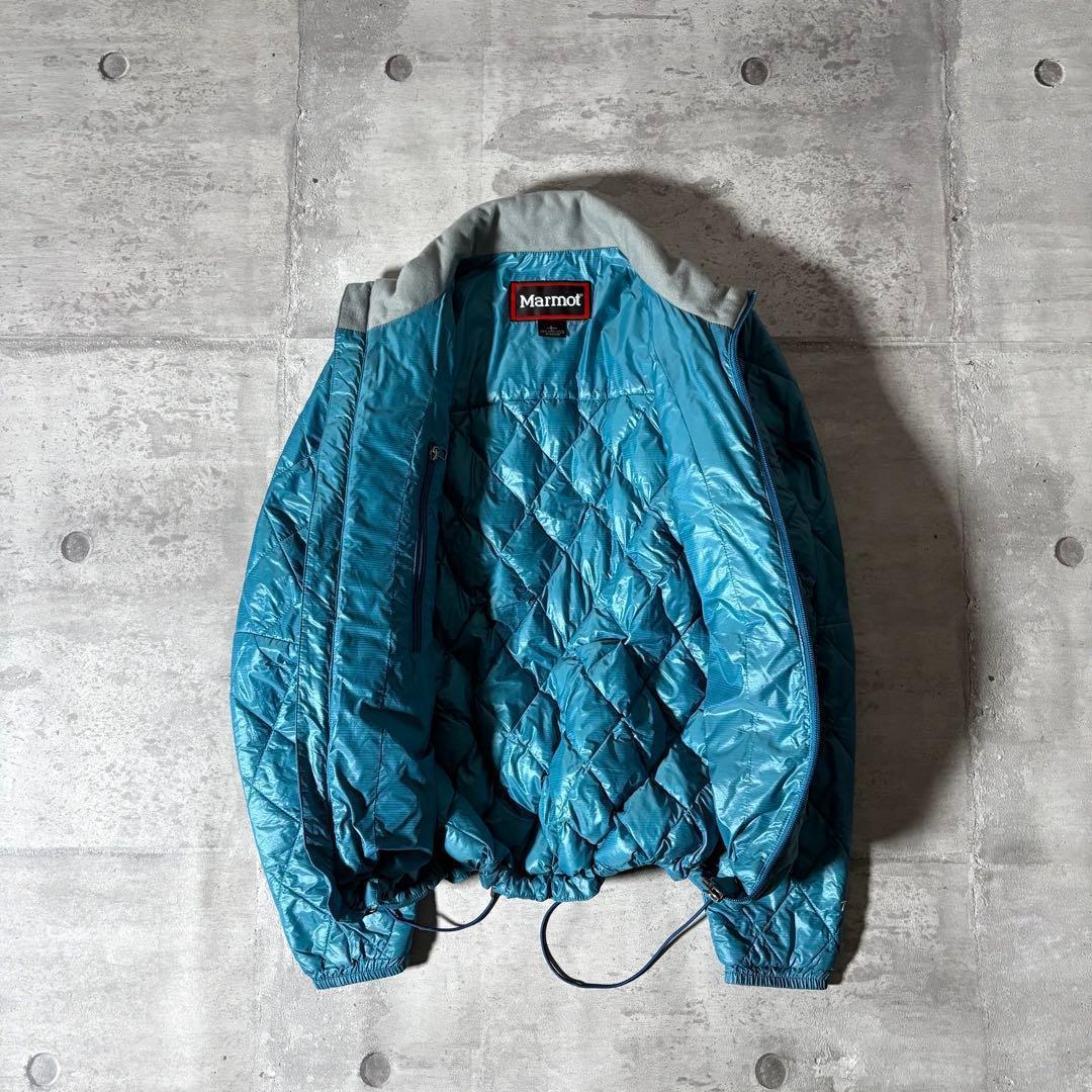 90-00s OLD Marmot ダイヤキルト パファージャケット ターコイズ