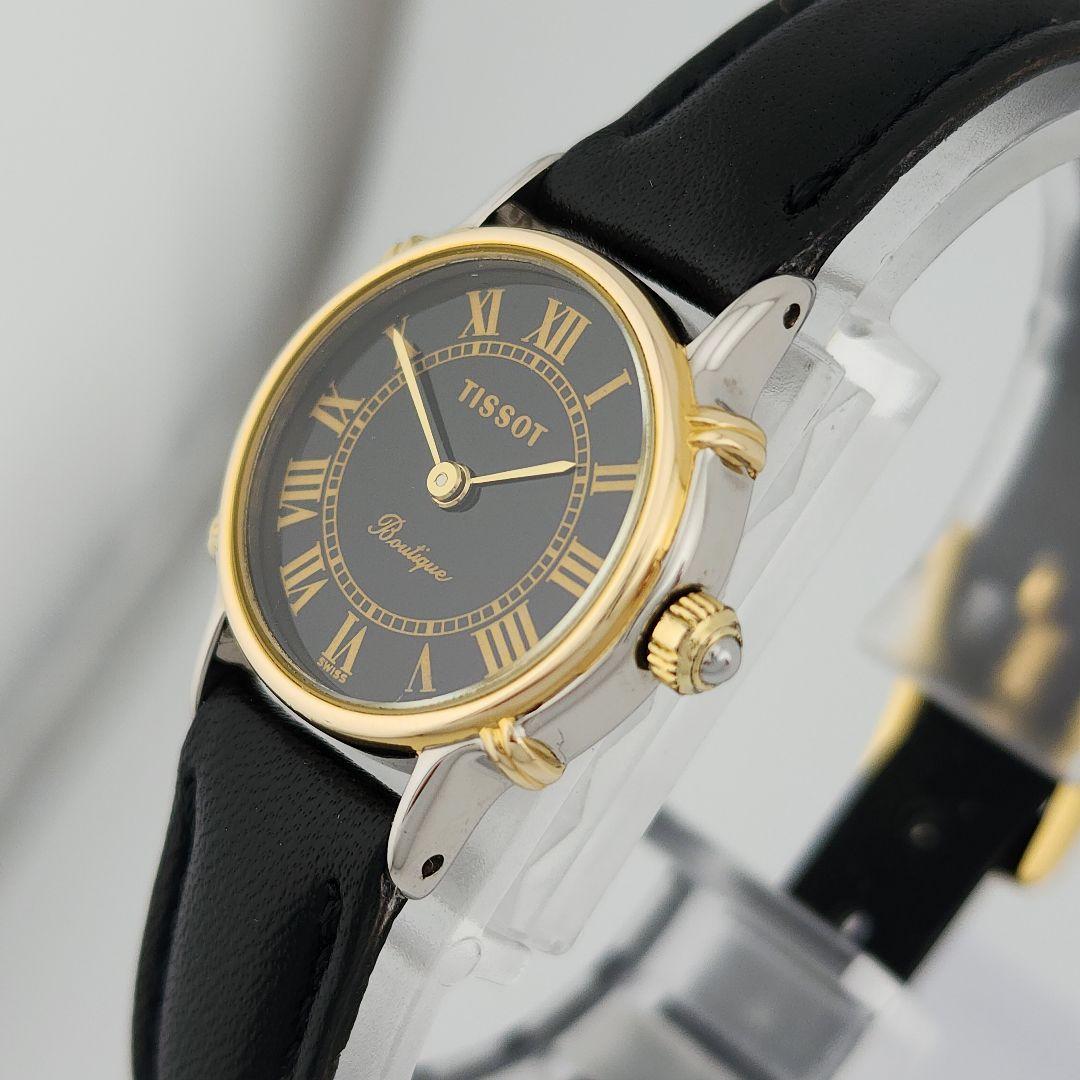 希少​美品・電池交換済TISSOT ティソ ブティック 新品 ベルト 稼働品