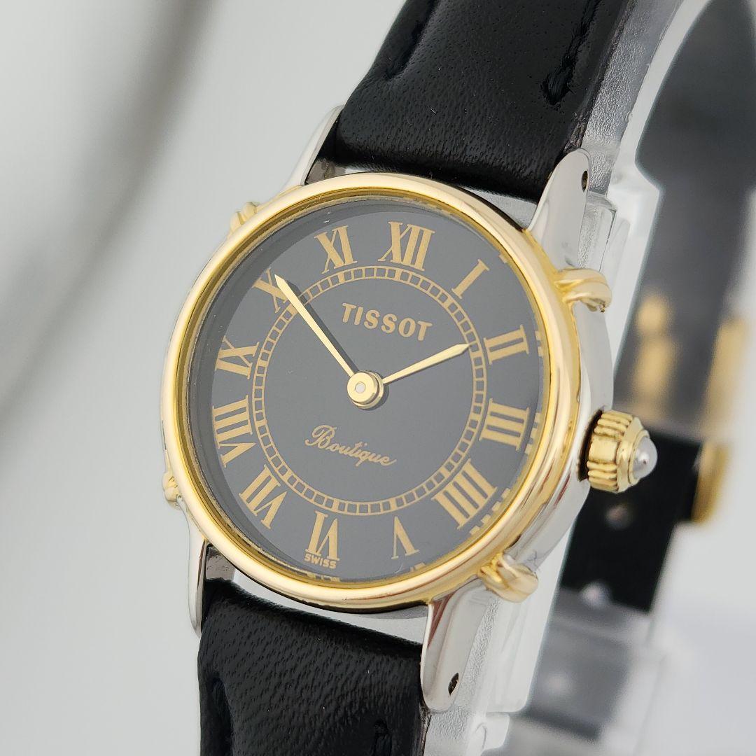 希少​美品・電池交換済TISSOT ティソ ブティック 新品 ベルト 稼働品
