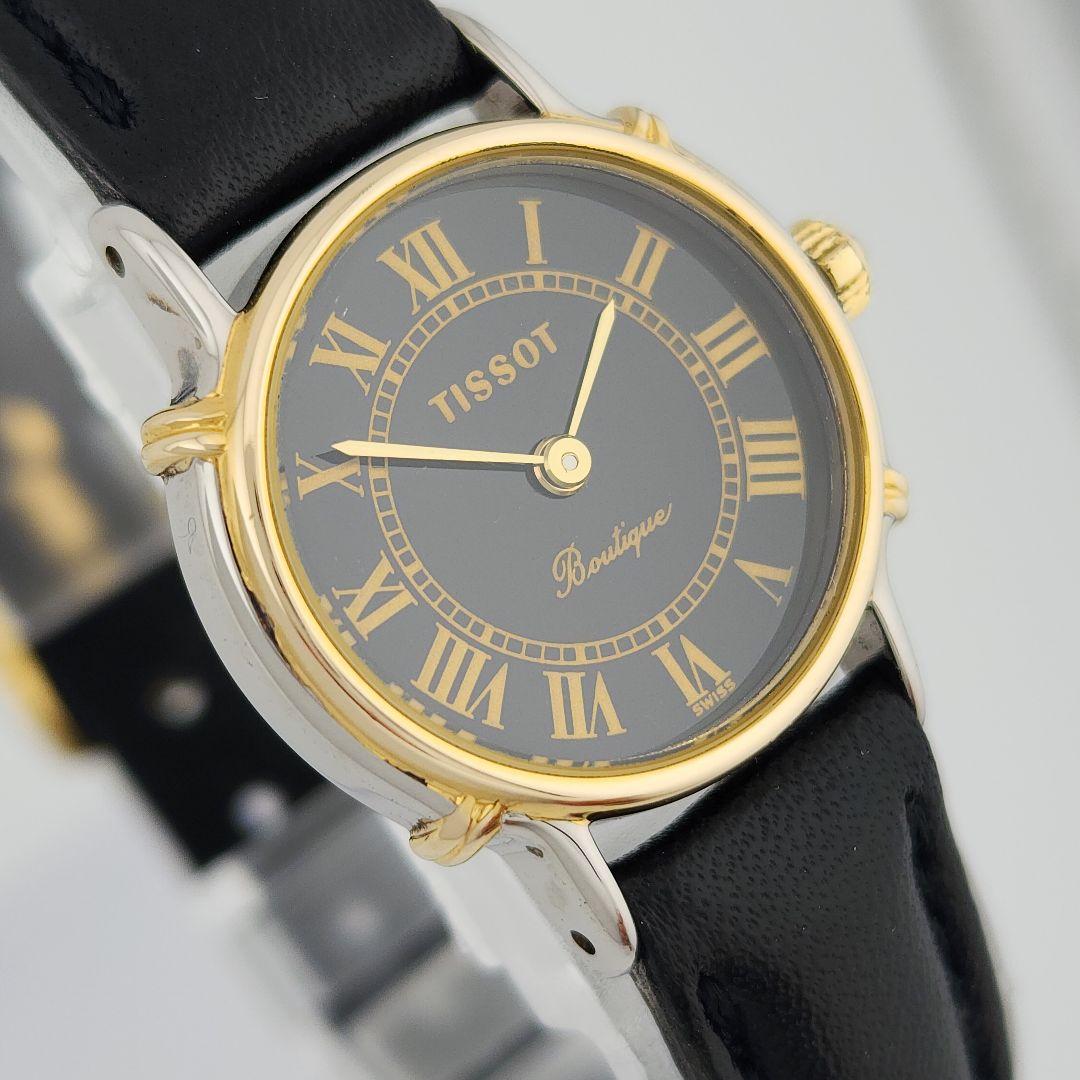 希少​美品・電池交換済TISSOT ティソ ブティック 新品 ベルト 稼働品
