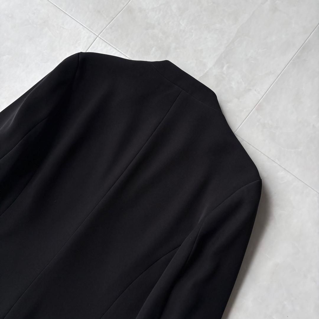 UNITED ARROWS ノーカラースーツ3点セット 黒 38/34/36