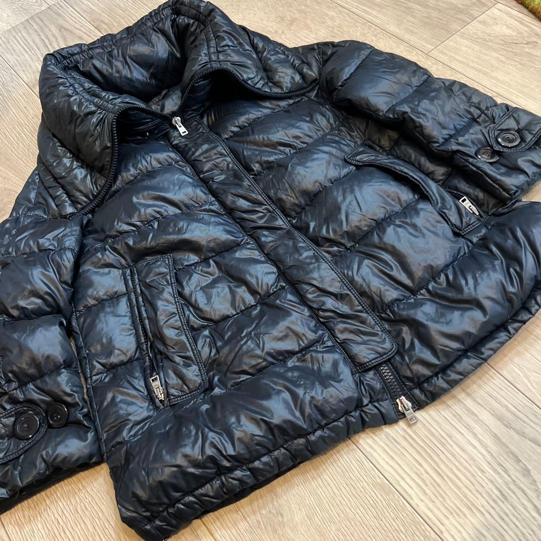 HERNO ダウン レディース M 美シルエット 濃紺 正規品 上品 軽量ラスト