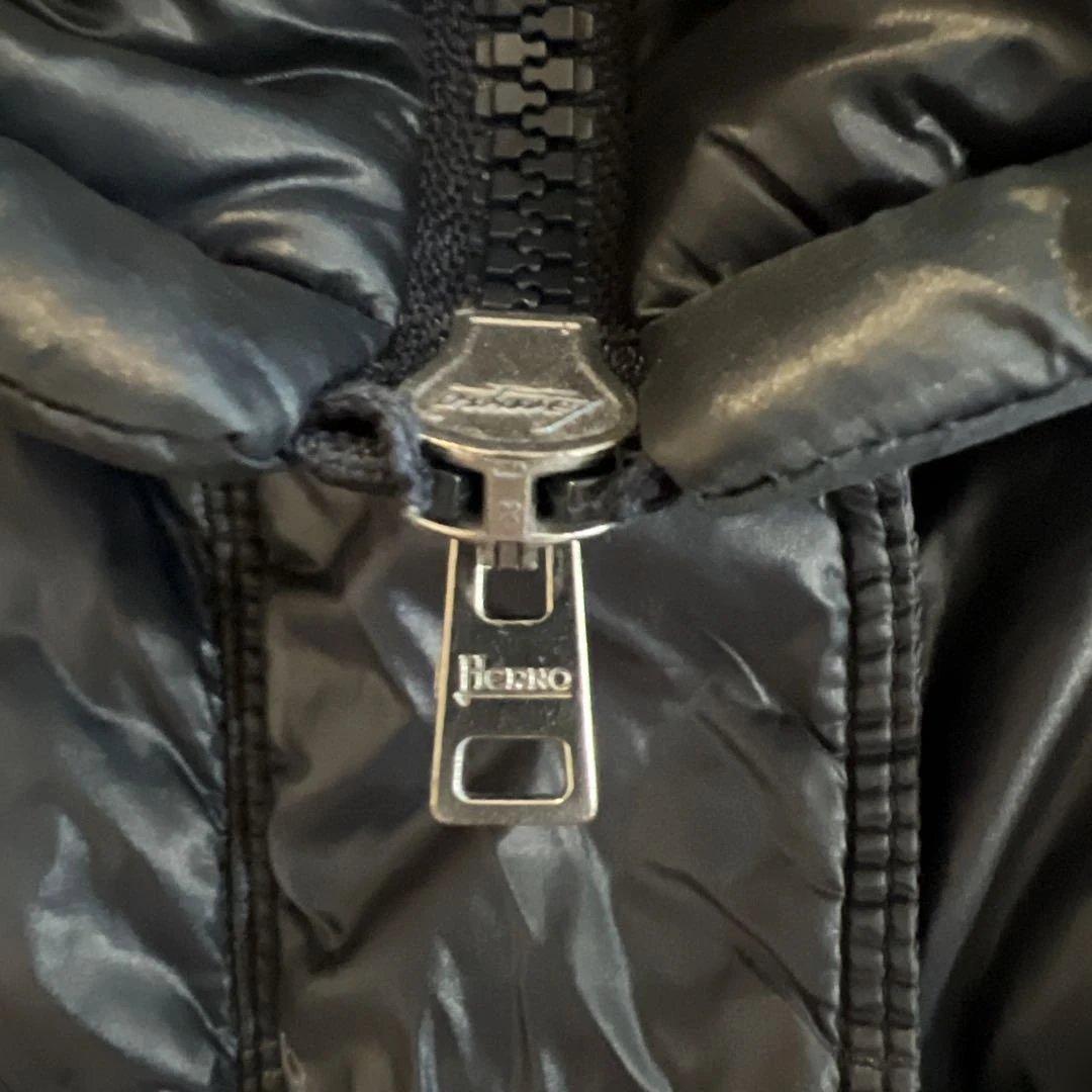 HERNO ダウン レディース M 美シルエット 濃紺 正規品 上品 軽量ラスト