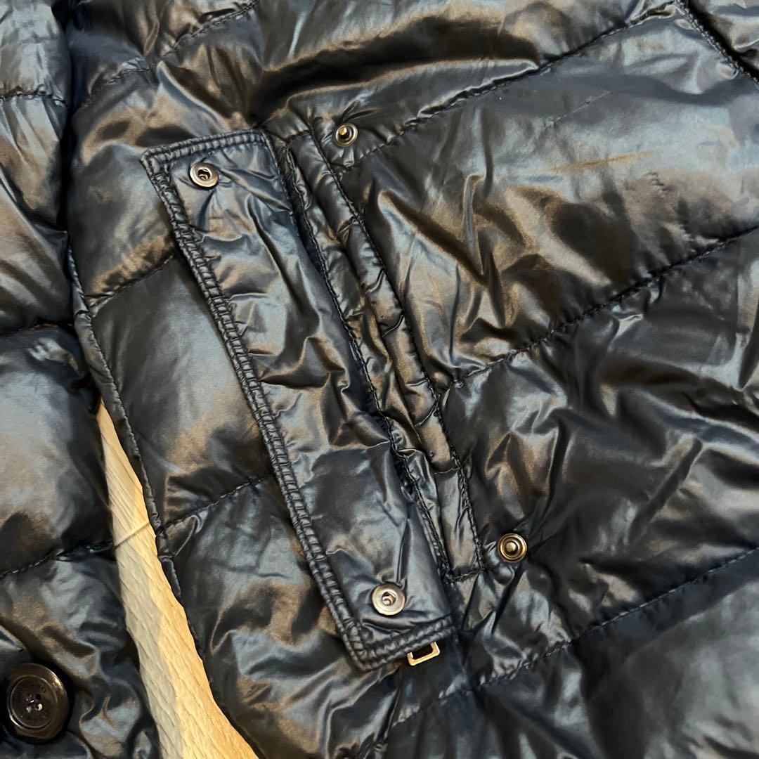 HERNO ダウン レディース M 美シルエット 濃紺 正規品 上品 軽量ラスト