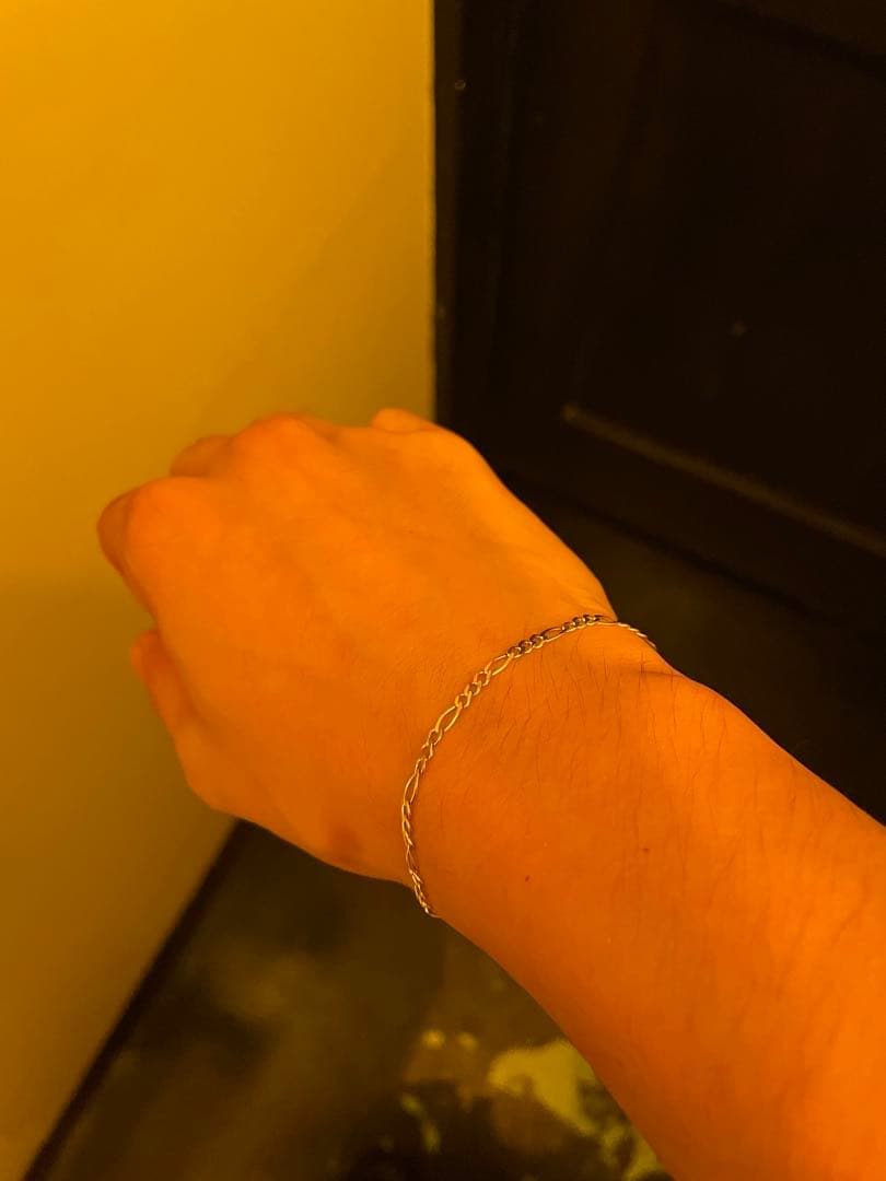 【セール中！】アヴァランチ　10k ブレスレット　フィガロチェーン