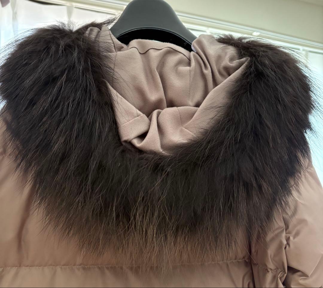 ナノユニバース　西川ダウンファー付きダウンジャケット