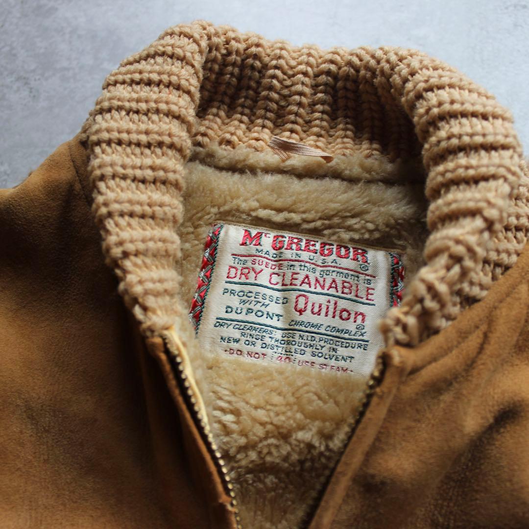 古着　50s mcregor ファラオ　ジャケット　ショート丈　スエード
