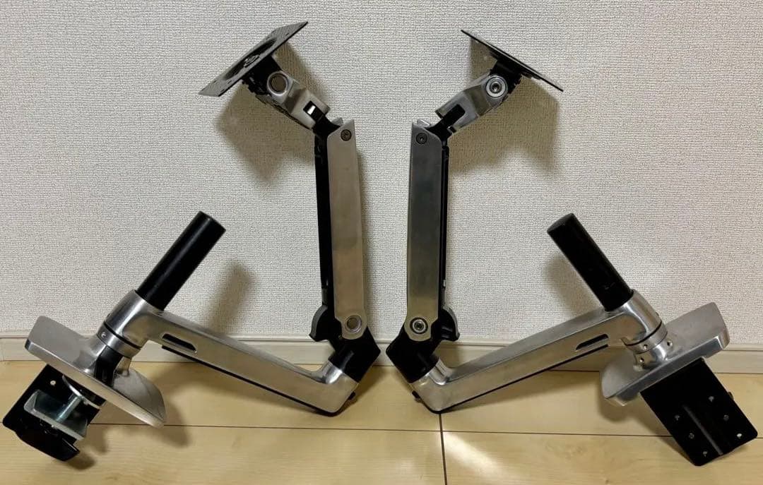 【2個セット】エルゴトロン LX デスクマウント モニターアーム アルミニウム