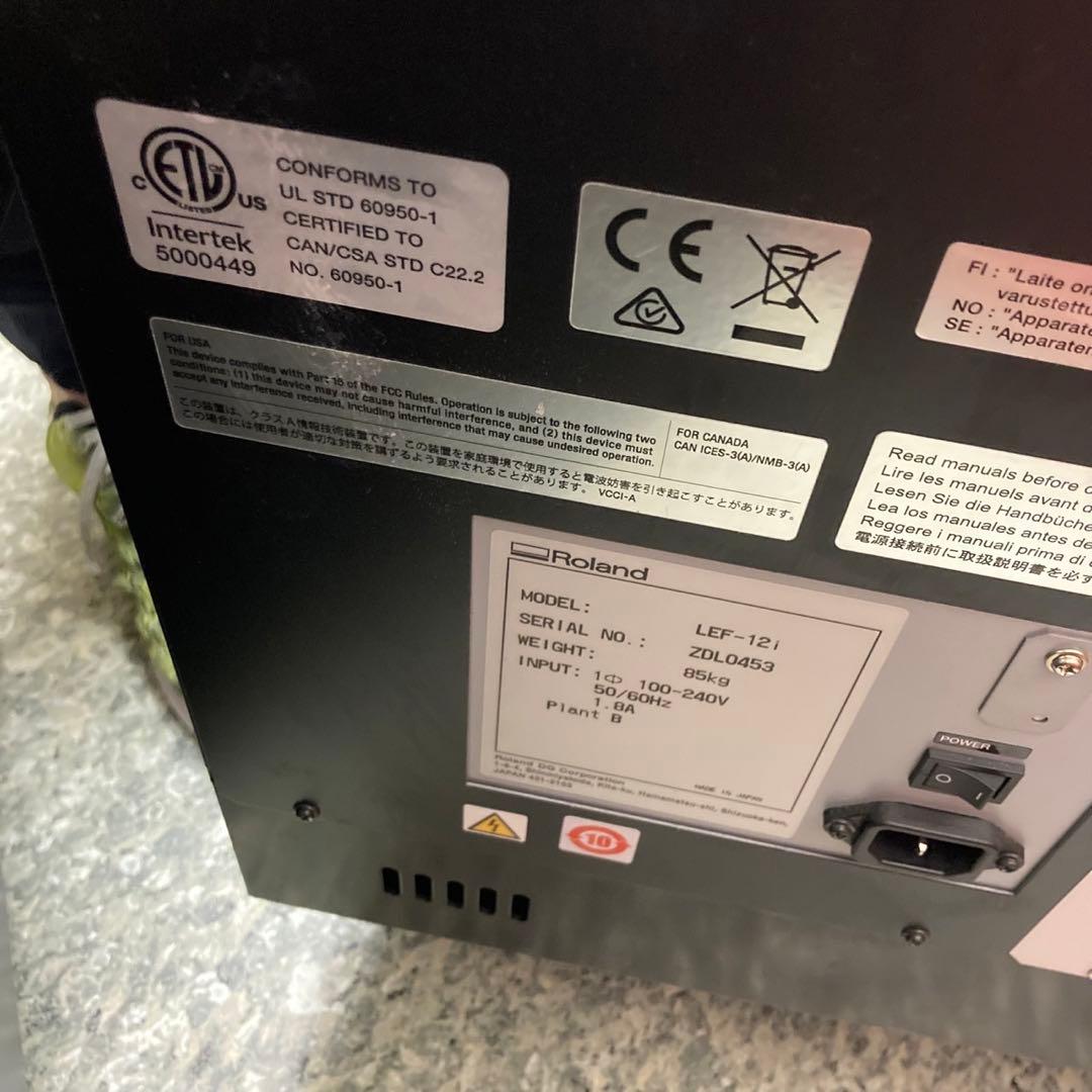 UVプリンター Roland LEF-12i 立体物 プリンタ 専用脱臭機付き