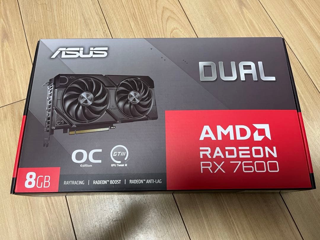 グラフィックボード・グラボ・ビデオカード ASUS RADEON RX7600