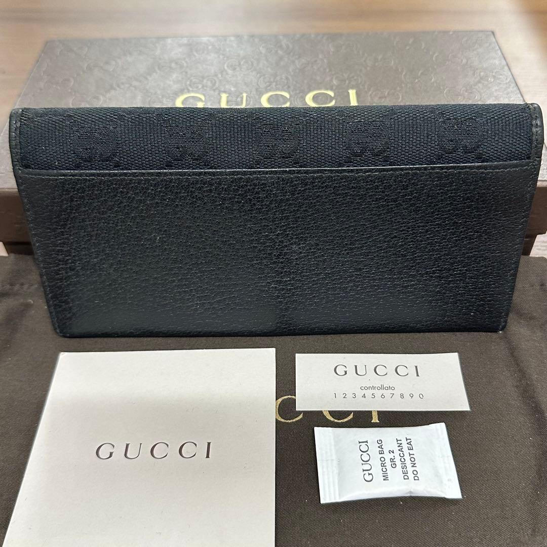 新品同様‼️ グッチ　GUCCI 財布　二つ折り　長財布　GGキャンバス