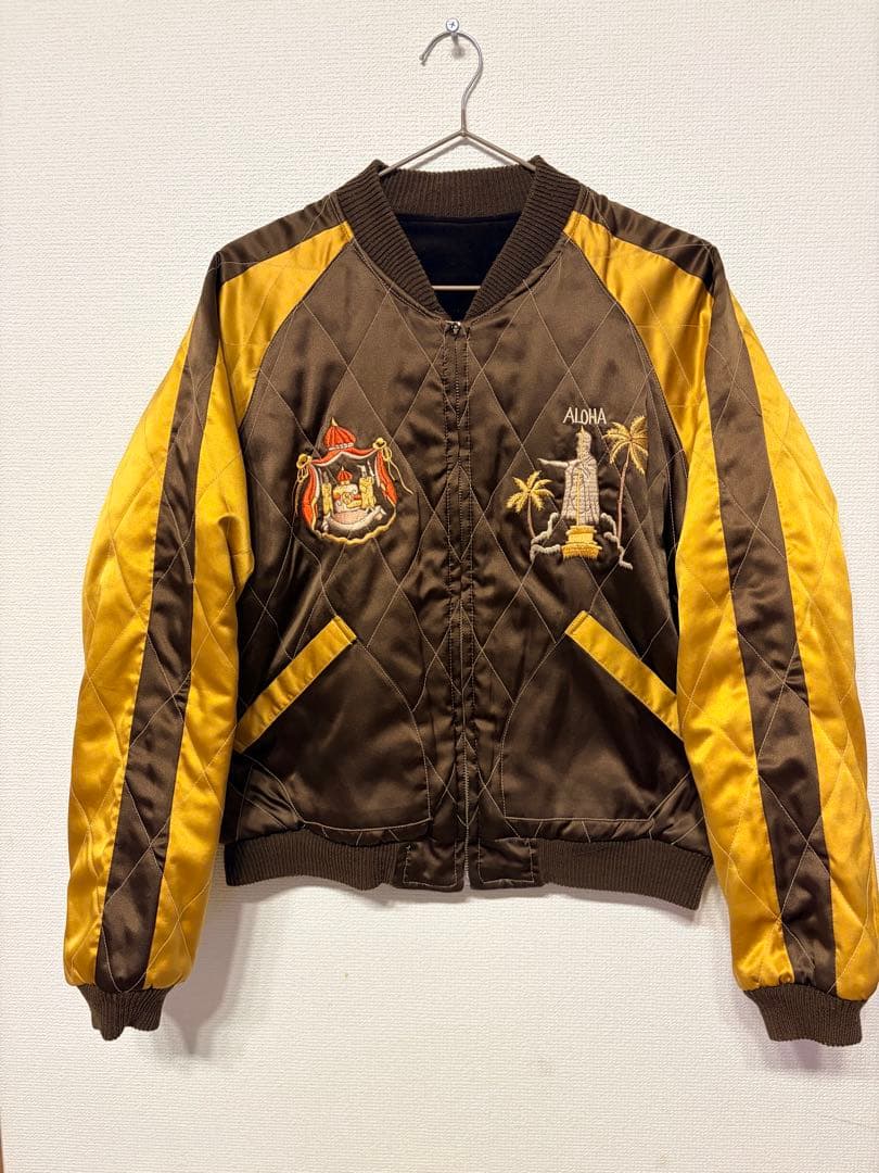 TAILOR 東洋　サイズM 別珍　サテン　スカジャン