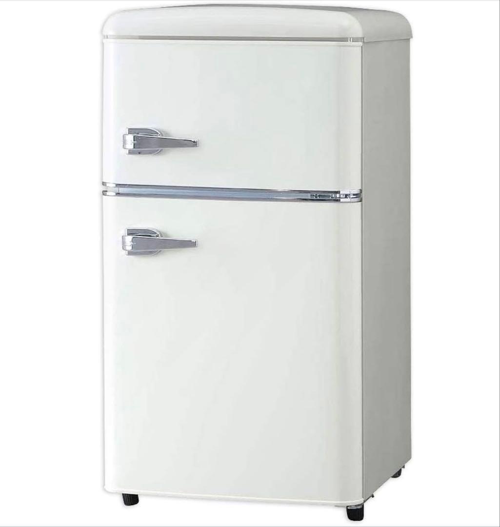 アイリスプラザ 81L ノンフロン 冷凍冷蔵庫PRR-082D-W ホワイト