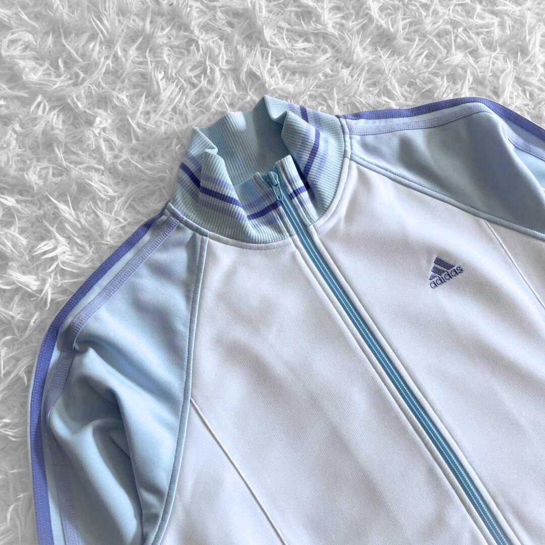 DoKIri-様 adidas パステルカラー ロゴ刺繍 トラックジャケット M