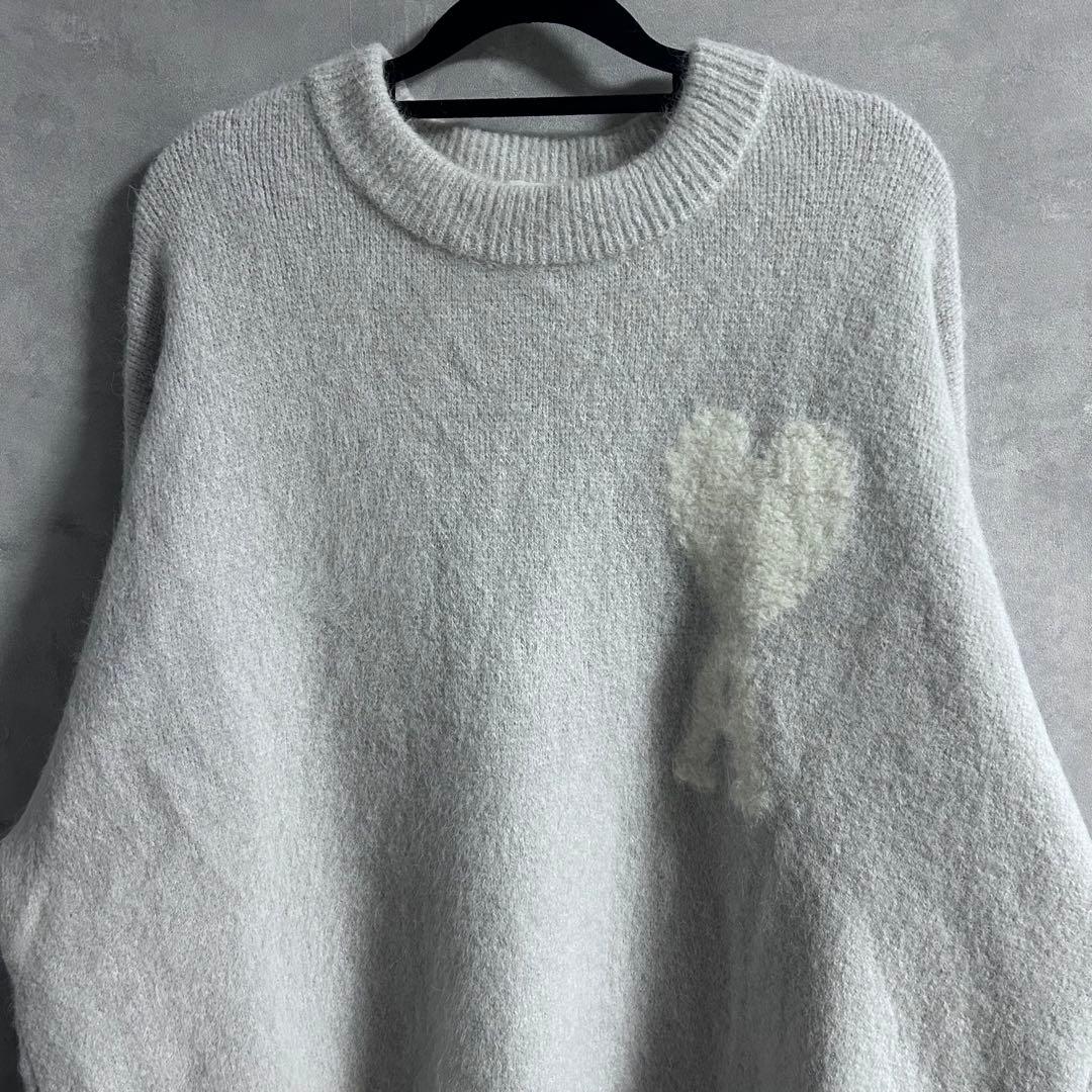 Ami Paris アミパリス ハートロゴ ニットセーター