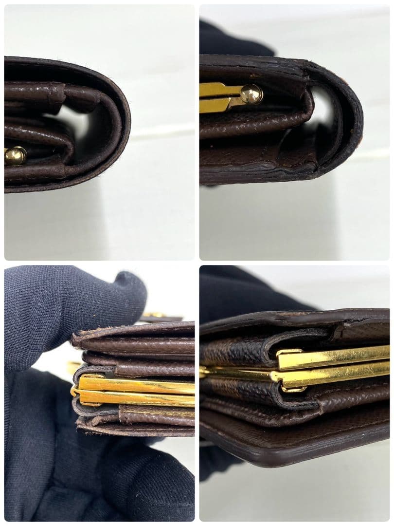 新型美品✨️ルイヴィトン　ヴィエノワ　ダミエ　エベヌ　二つ折り　財布
