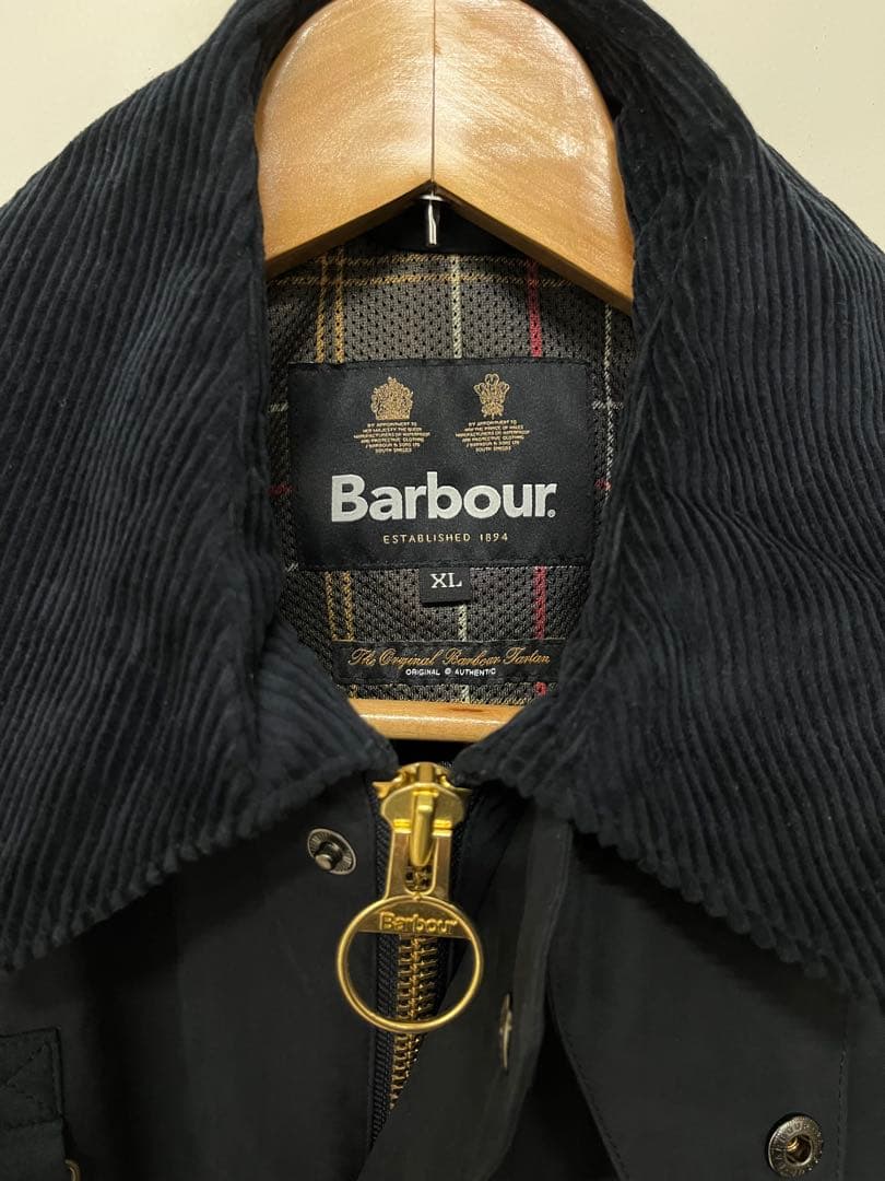 BARBOUR SPEY スペイ ピーチスキン XL ネイビー